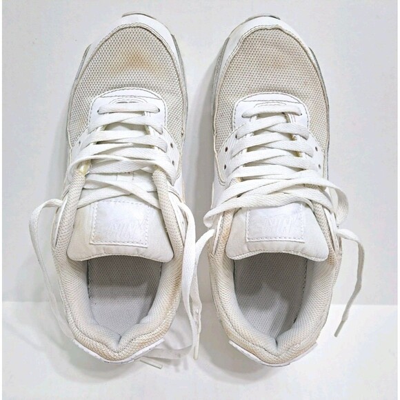 Nike Air Max 90 Men's Size 7.5 Triple White CN8490-100 Sneaker - Picture 8 of 11